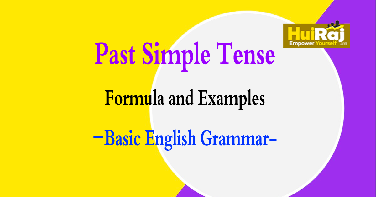 Past Simple Tense with formula and examples - Basic English Grammar.png